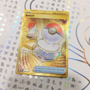 Pokemon 151 Switch Gold 206 Ultra Rare Pokemon Card Scarlet Violet TCG